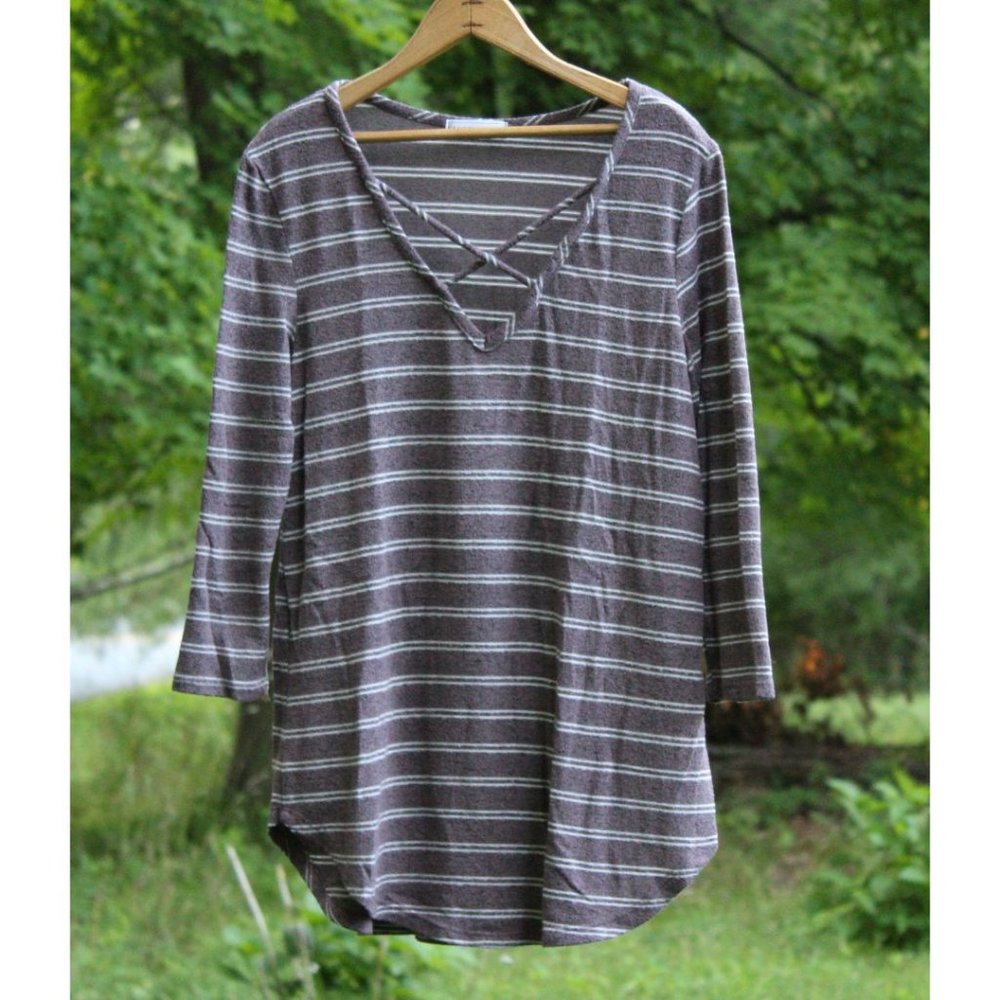 Purple Striped Long Sleeve